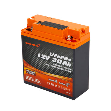 Enjoybot 12V Lithium Batteries, Deep Cycle LiFePO4 12V Batteries Series